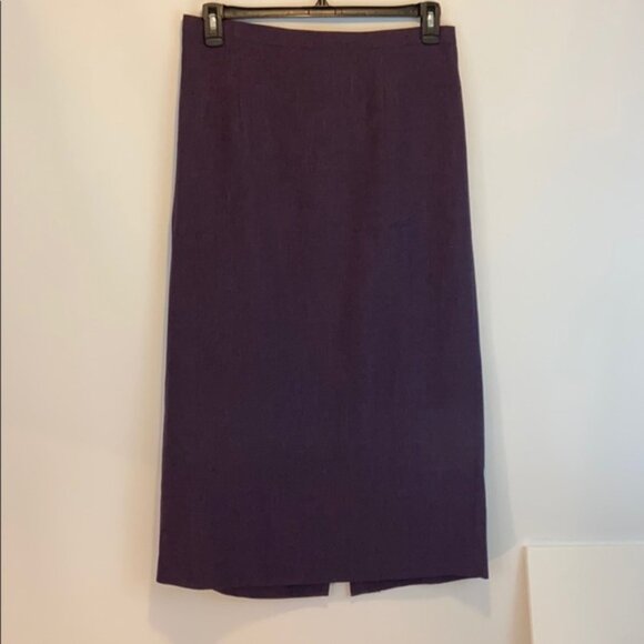 Dresses & Skirts - Women’s Purple Maxi Skirt with Split in Back